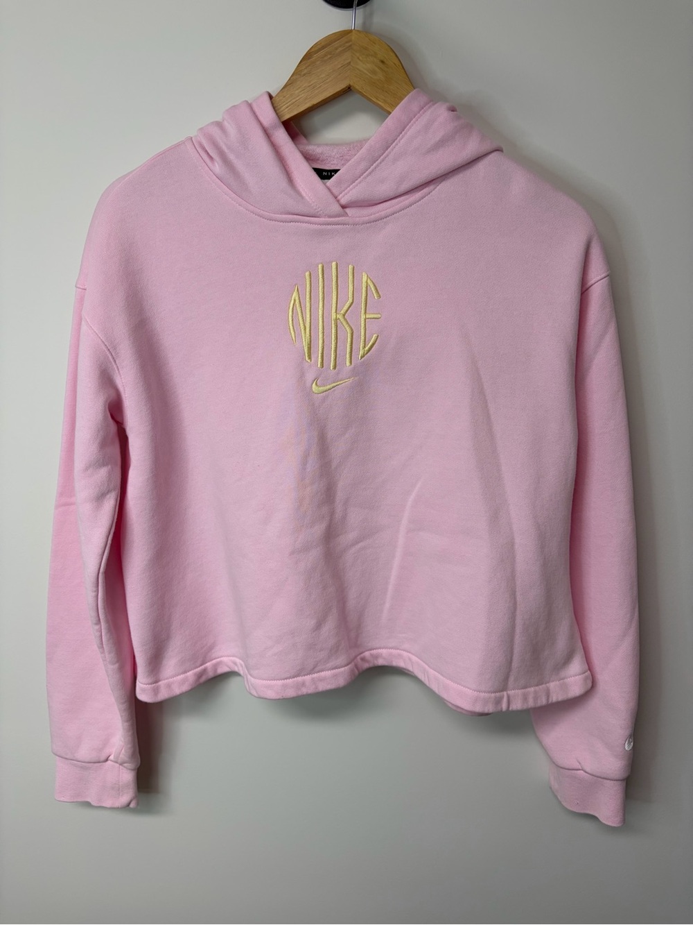 Nike Pink Cropped Hoodie Just Do It JDI XL